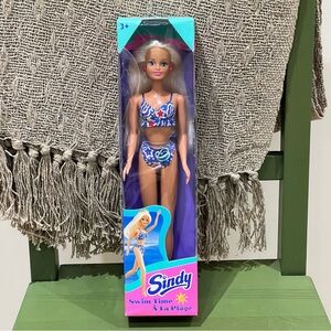 Vintage 1995 Hasbro Sindy Doll “Swim Time” – New in Box Collectible